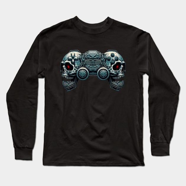 Evil Game Controller Long Sleeve T-Shirt by AnAzArt